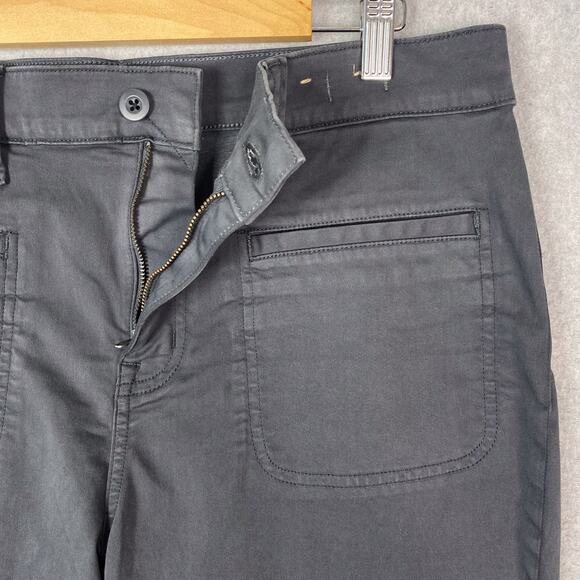 Madewell Womens 31 Kick Out Crop Pants in Dark Pavement - Picture 4 of 10